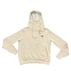 Aviator Nation Off-White Hoodie with Multicolor Logo